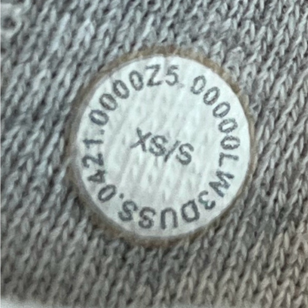 Lululemon Scuba Oversized Half Zip Hoodie Heathered Core Light Grey XS/S LW3DUSS - Picture 11 of 14